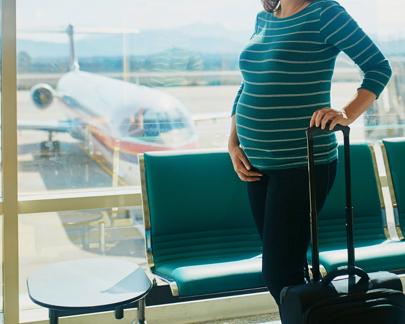 enceinte en avion